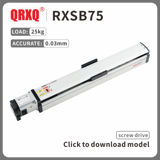 RXSB75 guía lineal husillo de bolas semicerrado módulo lineal de precisión carga 30kg 