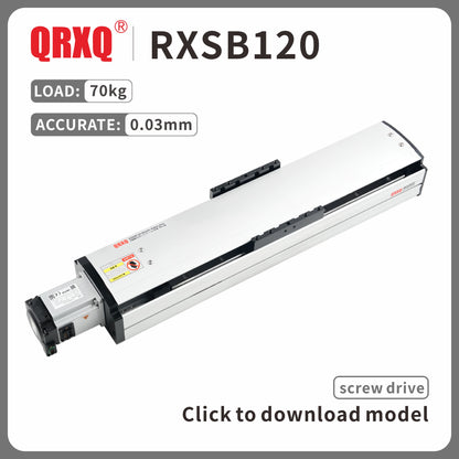 RXSB120 guía lineal husillo de bolas semicerrado módulo lineal de precisión carga 60kg 