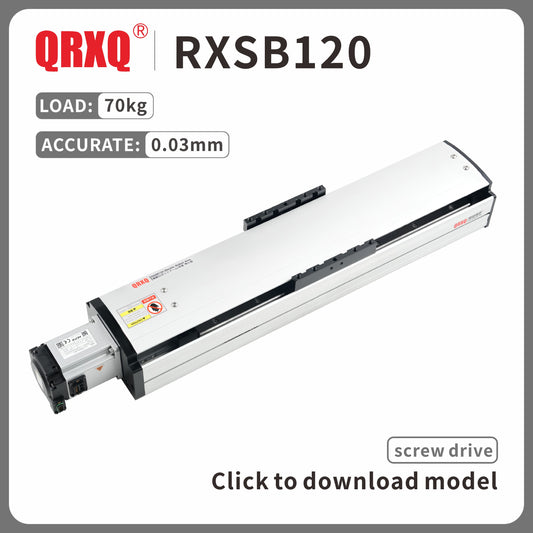 RXSB120 guía lineal husillo de bolas semicerrado módulo lineal de precisión carga 60kg 