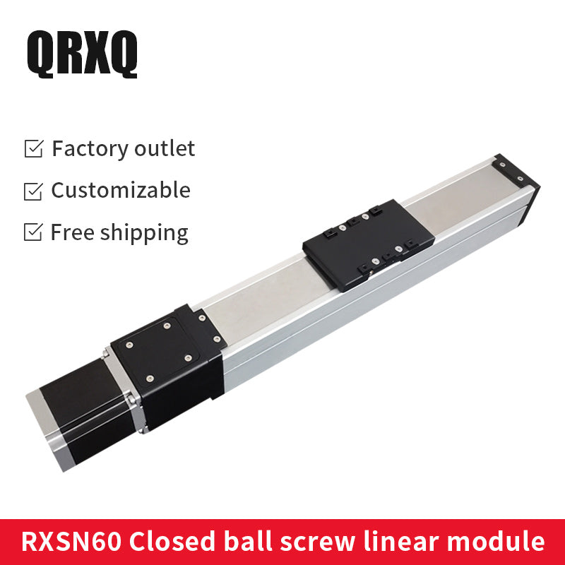Precision Screw Linear Module RXSN60 ball screw precision linear module with motor – QRXQ 联动瑞芯