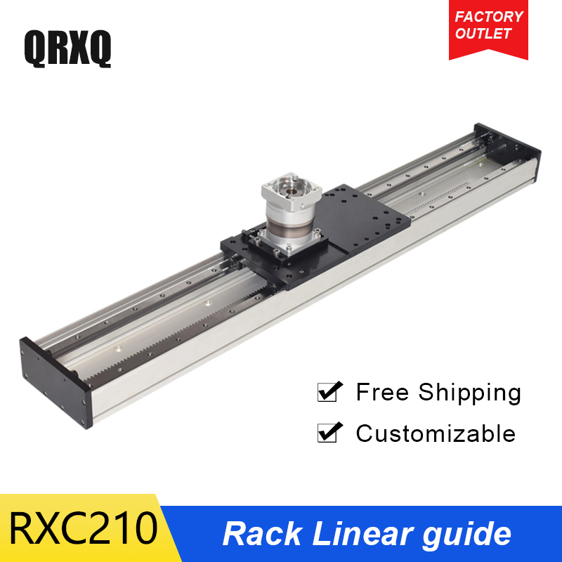 RXC210 rack and pinion module wide double rail precision moving linear ...