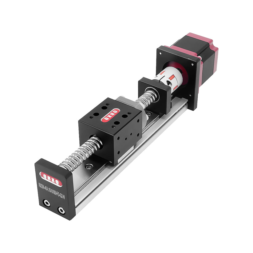 RXS60 ball screw precision linear module with motor – QRXQ 联动瑞芯